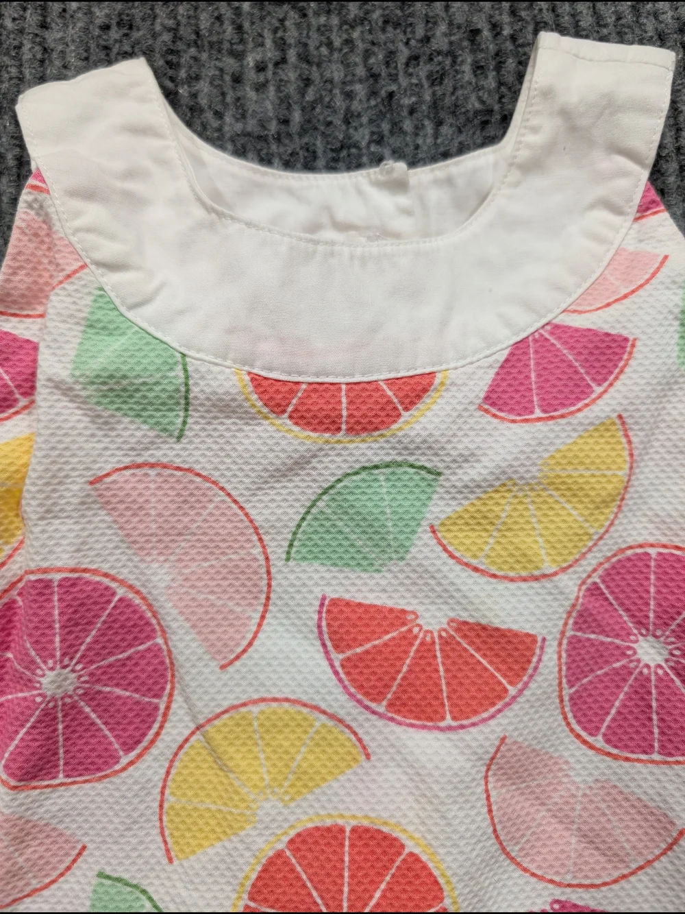 Gymboree Fruit Punch Citrus Slice Dress Girls Lemon Orange Summer Sundress Sz 6